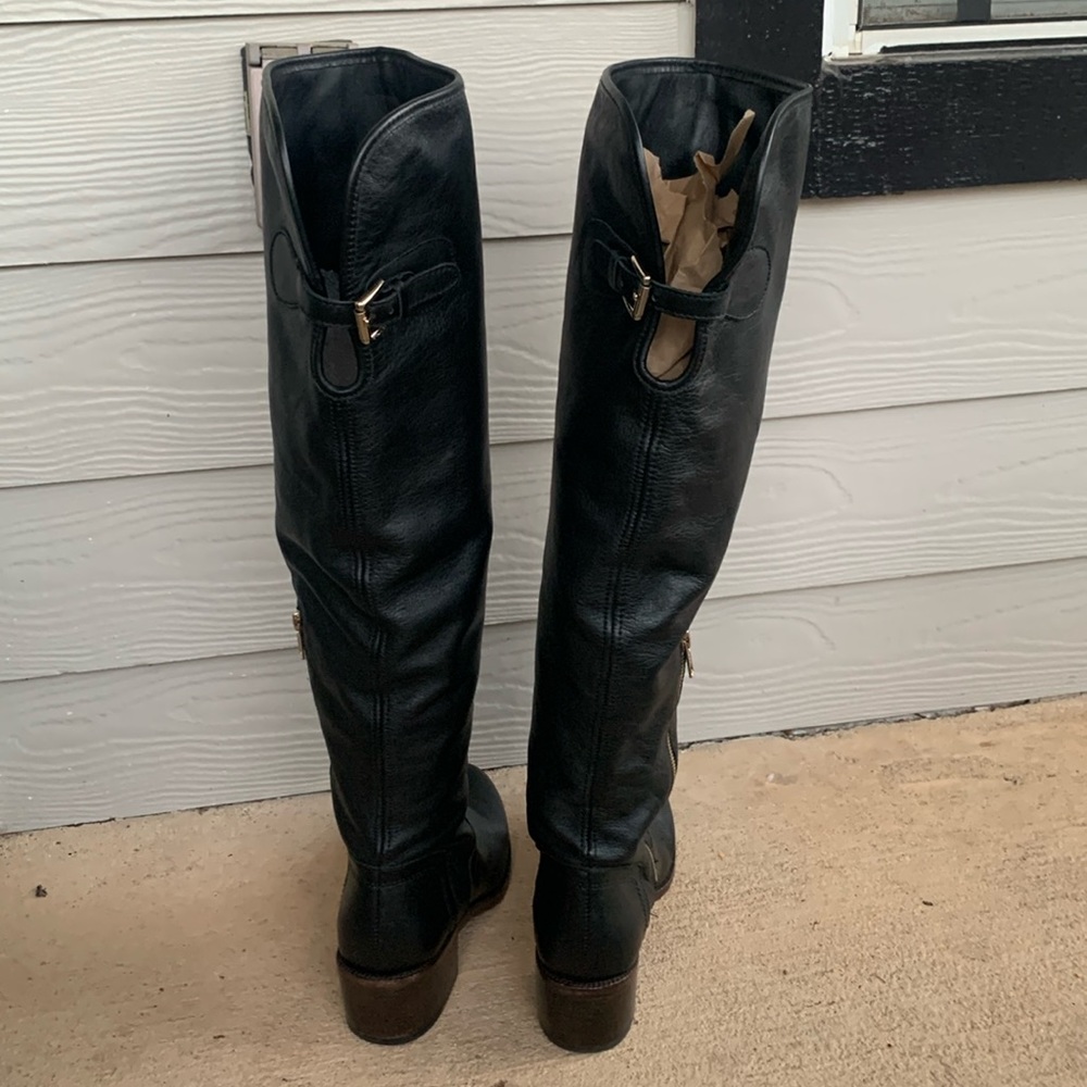 COACH Sleek Black Over The Knee High Palmera 2 Boots - Picture 5 of 16
